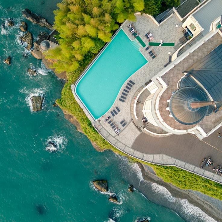 Kids playground area in France